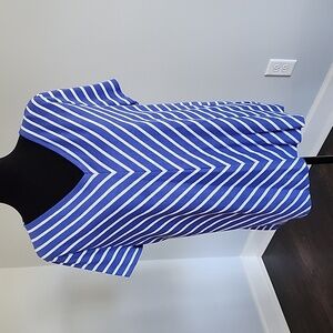 Talbots Blue & White Top